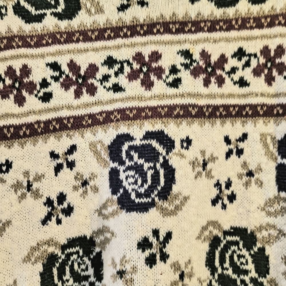 🌷 3 for $20 🌷 Vintage 90s floral rose cottagecore sweater - Picture 5 of 6